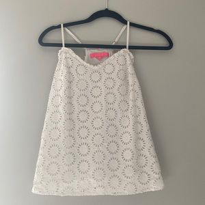 Lily Pulitzer White Tank Top